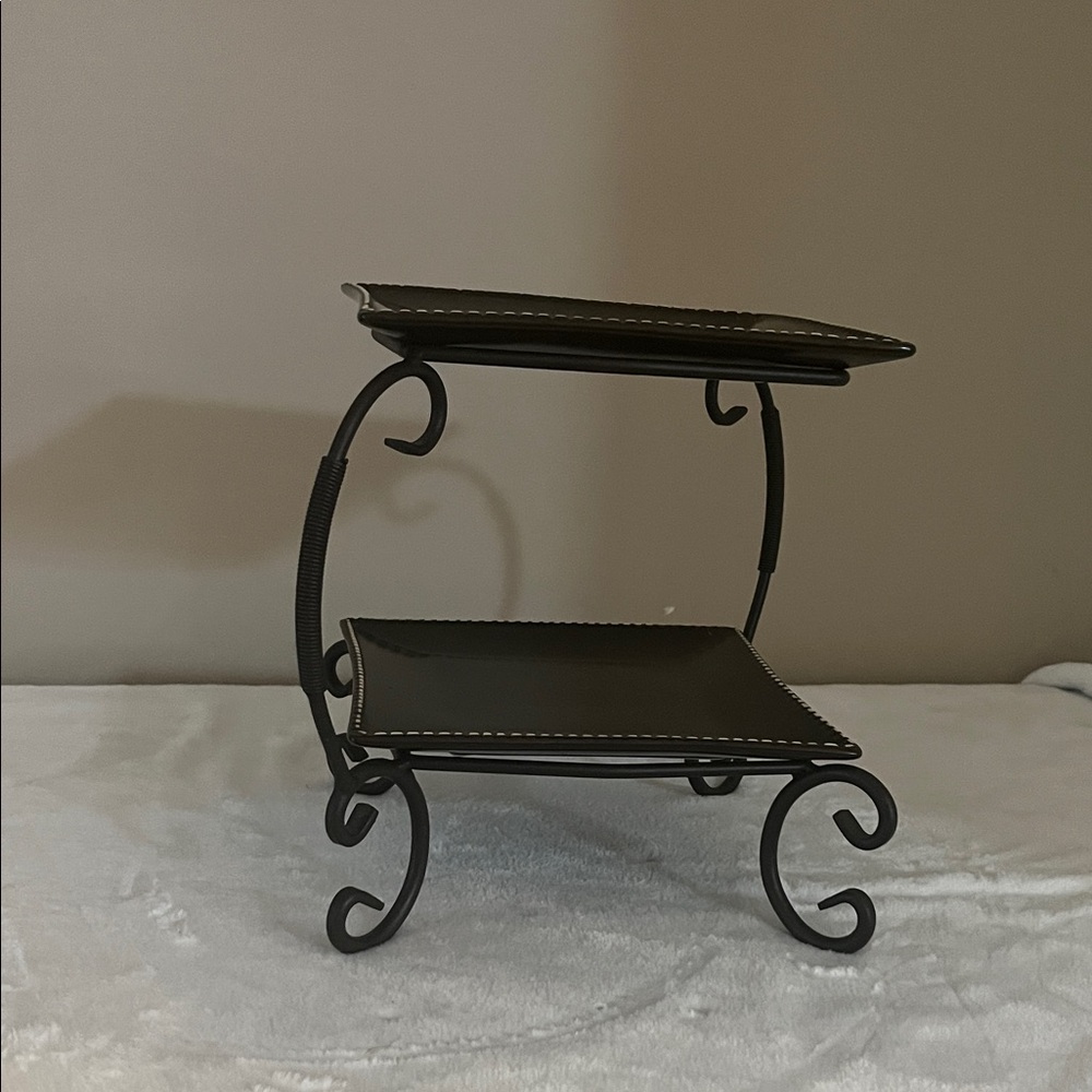 Elegant Black Metal Southern Living Tray